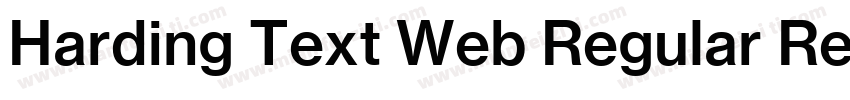 Harding Text Web Regular Regular字体转换